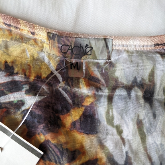 Cache Sleeveless Tiered Lettuce Hem Top New - Picture 5 of 8